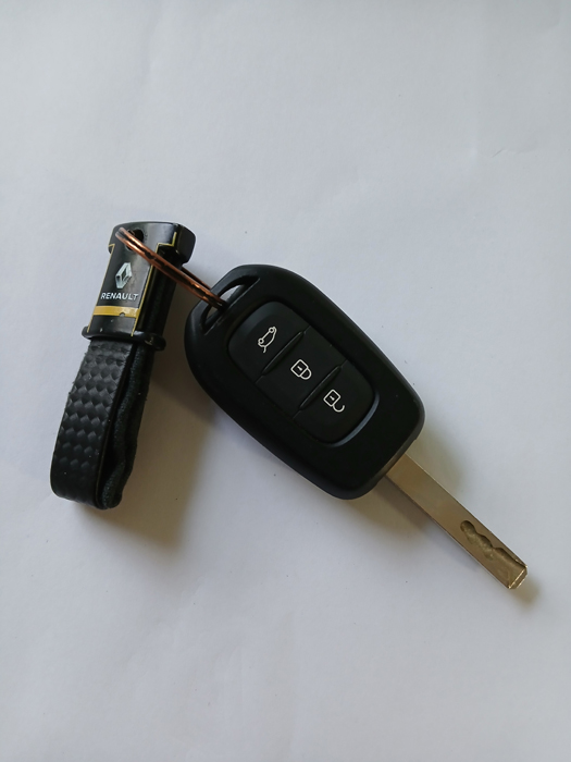Clé de voiture sur porte-clé Renault